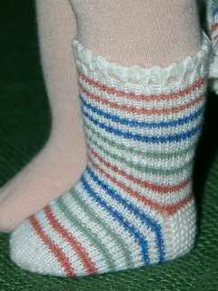 Puppen-Ringelstrumpf-bunt